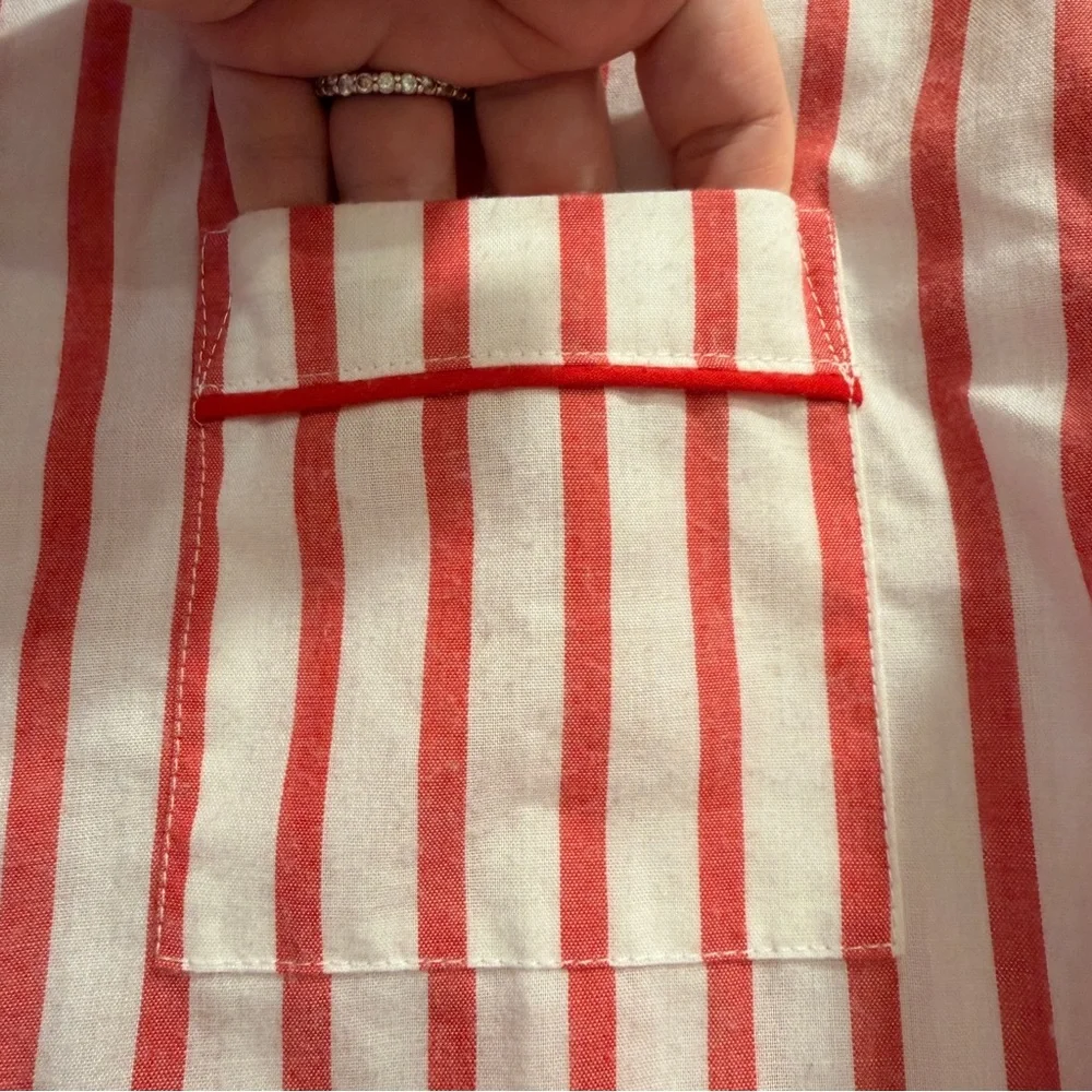 Crewcuts Red Stripe Pajama Set Kids XL / 12-14 Classic Lightweight Summer PJs